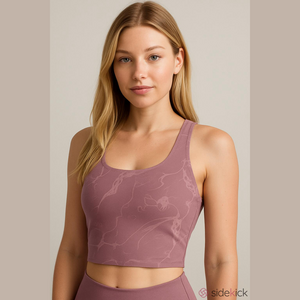 All in Motion Mauve Marble Athletic Tank Top